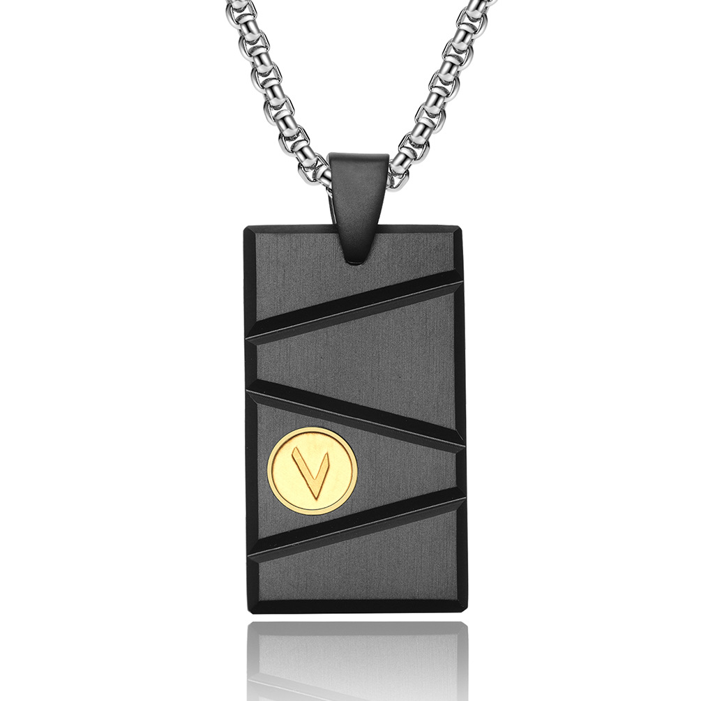 2:Black and Gold Pendant