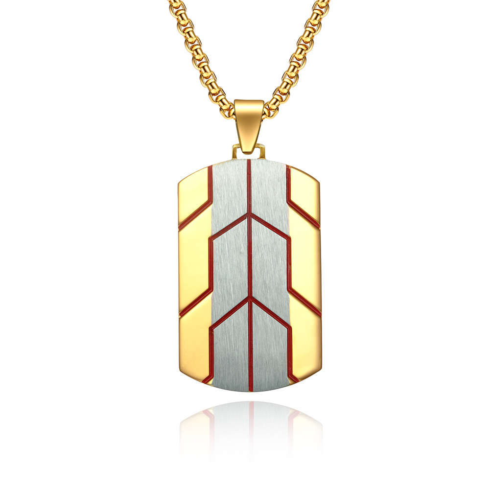 6:gold pendant with chain