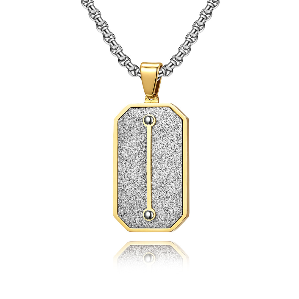 gold pendant with chain