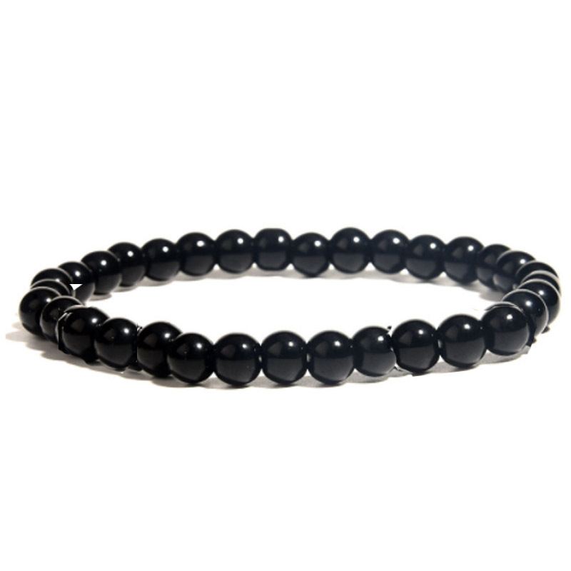 6MM Obsidian Black Anklet 23.5cm