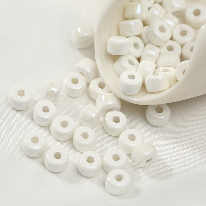 White small (4x7mm) about 67 pieces