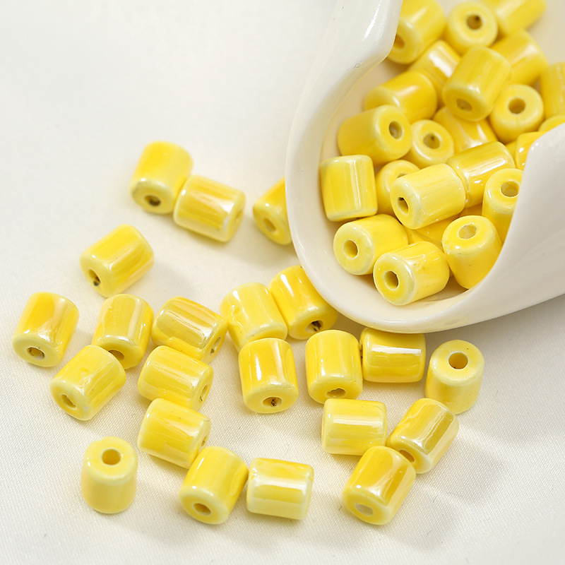 Yellow large (6x7mm) about 41 pieces
