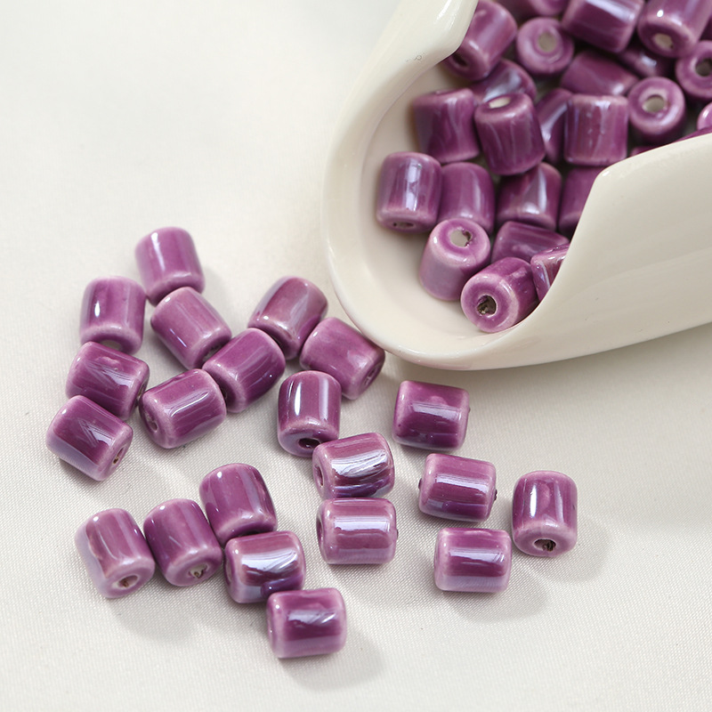 Purple large (6x7mm) about 41 pieces