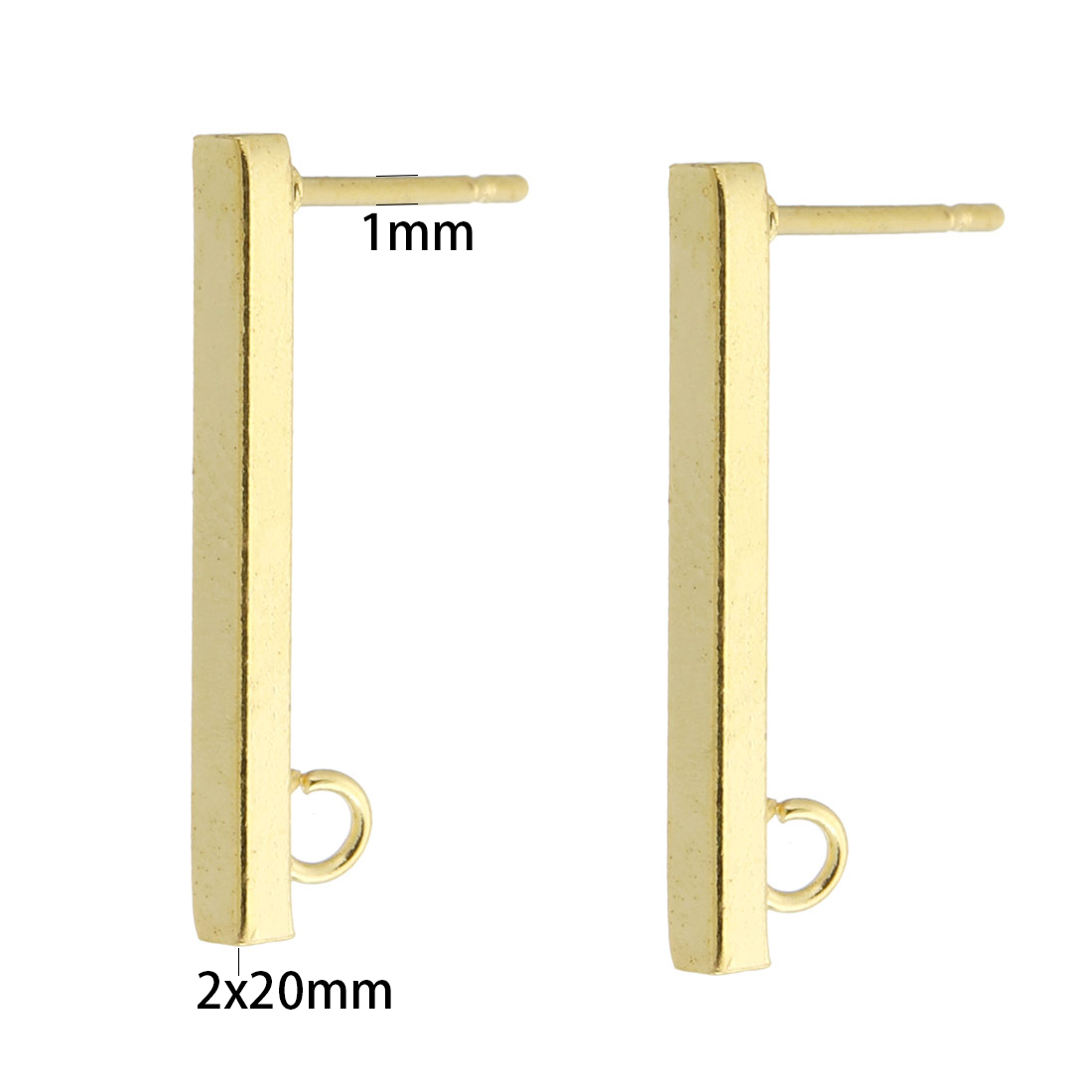 gold  2*20*13mm