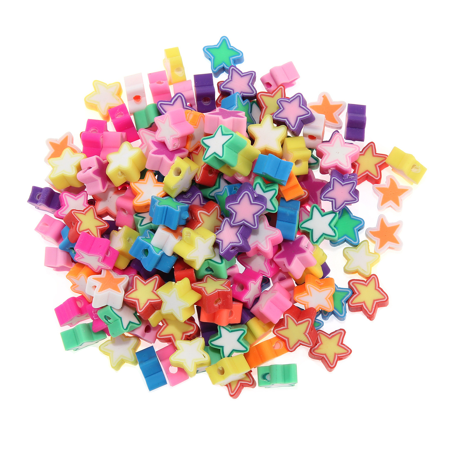 100 mixed color five-pointed stars K225