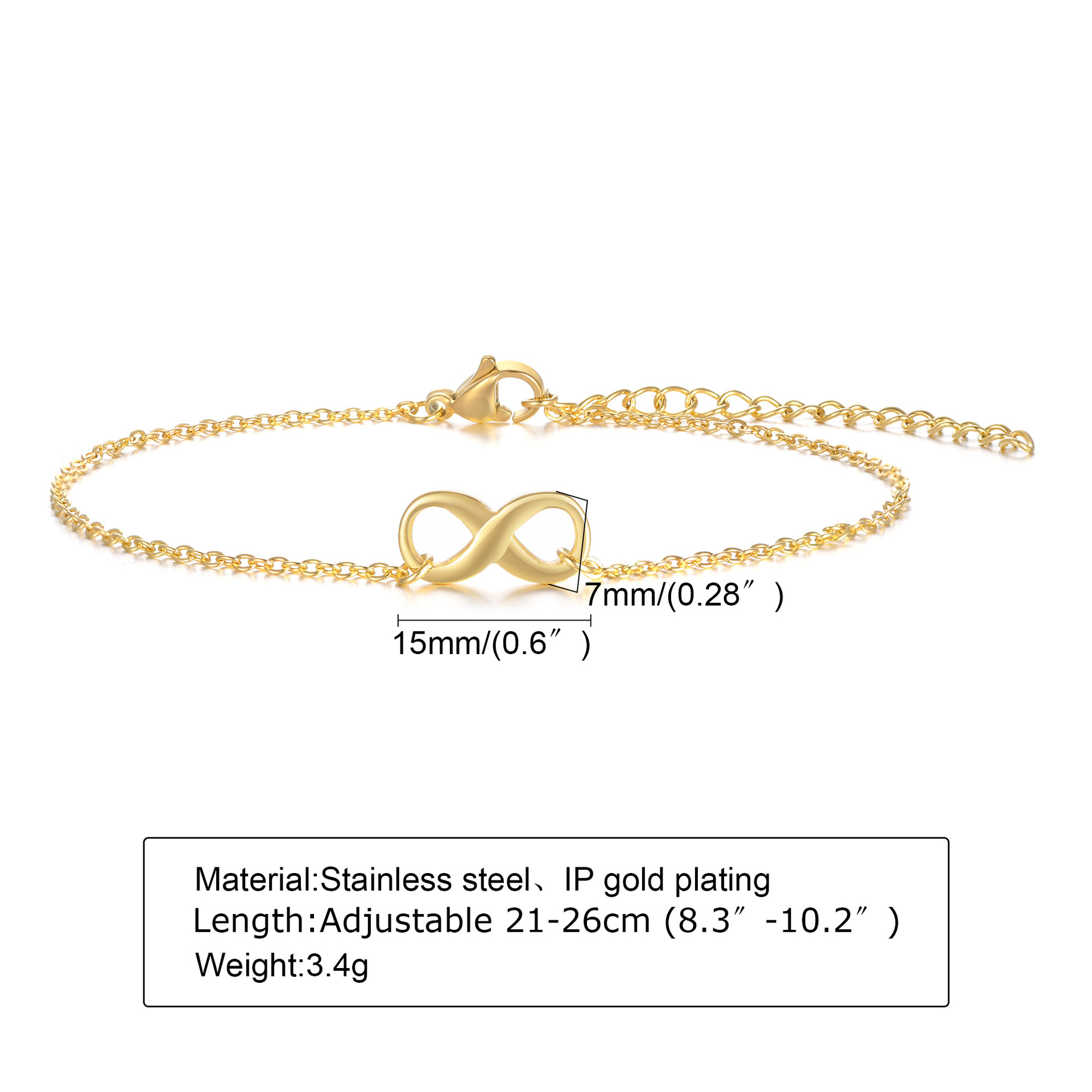 Gold Anklet (Single Layer)