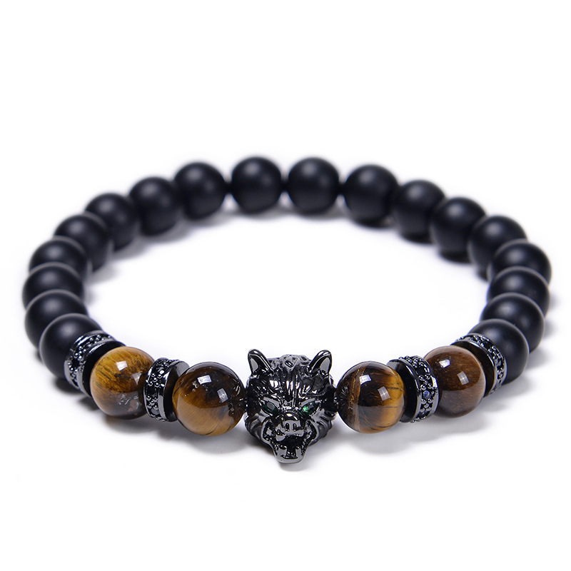 Wolf head bracelet-2