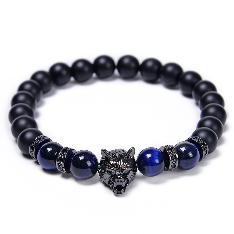 Wolf head bracelet-4