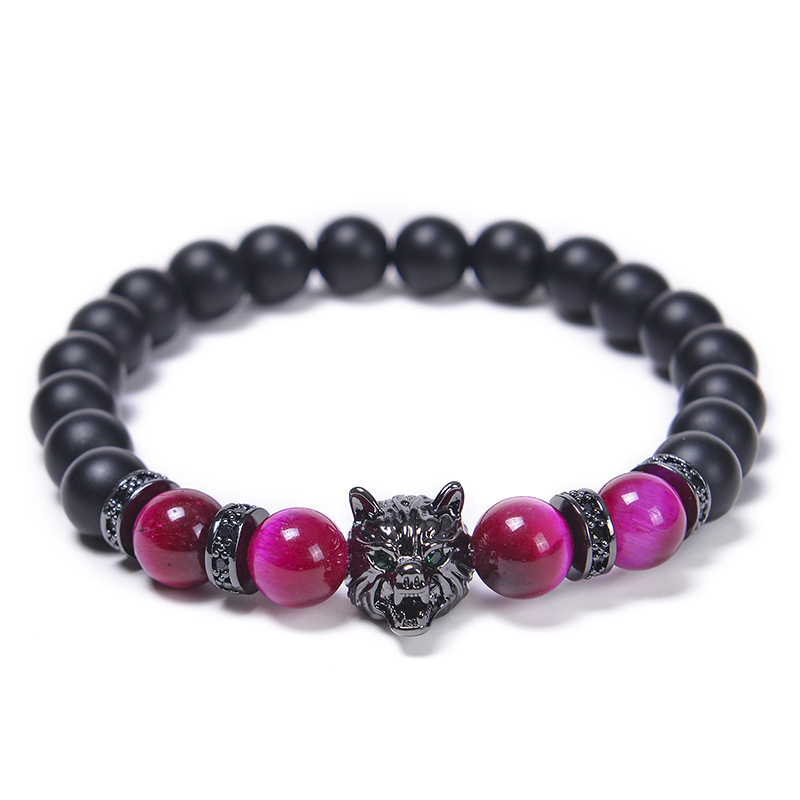 Wolf head bracelet-5
