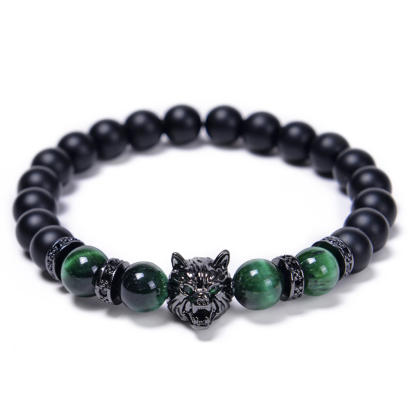Wolf head bracelet-6