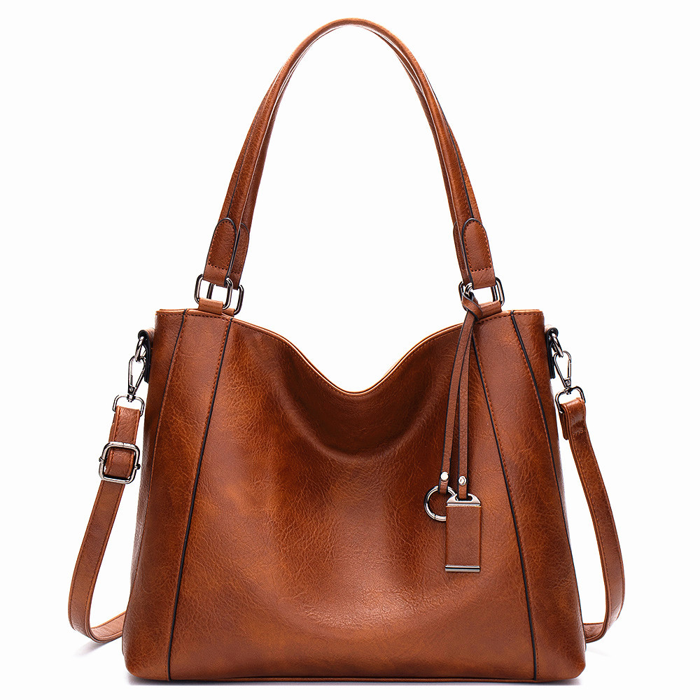 brown handbag