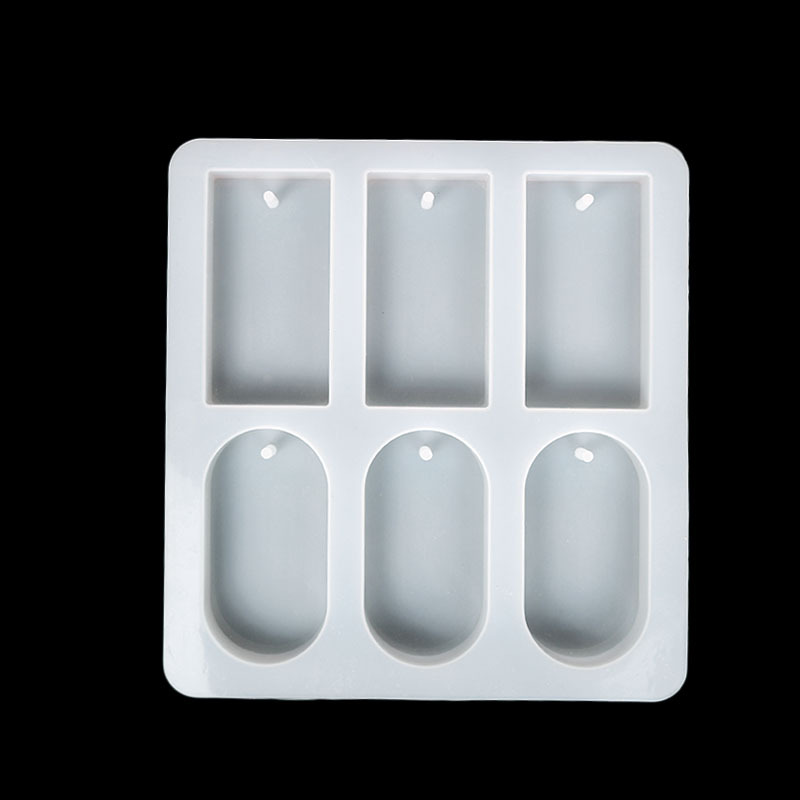6-block handmade soap silicone mold