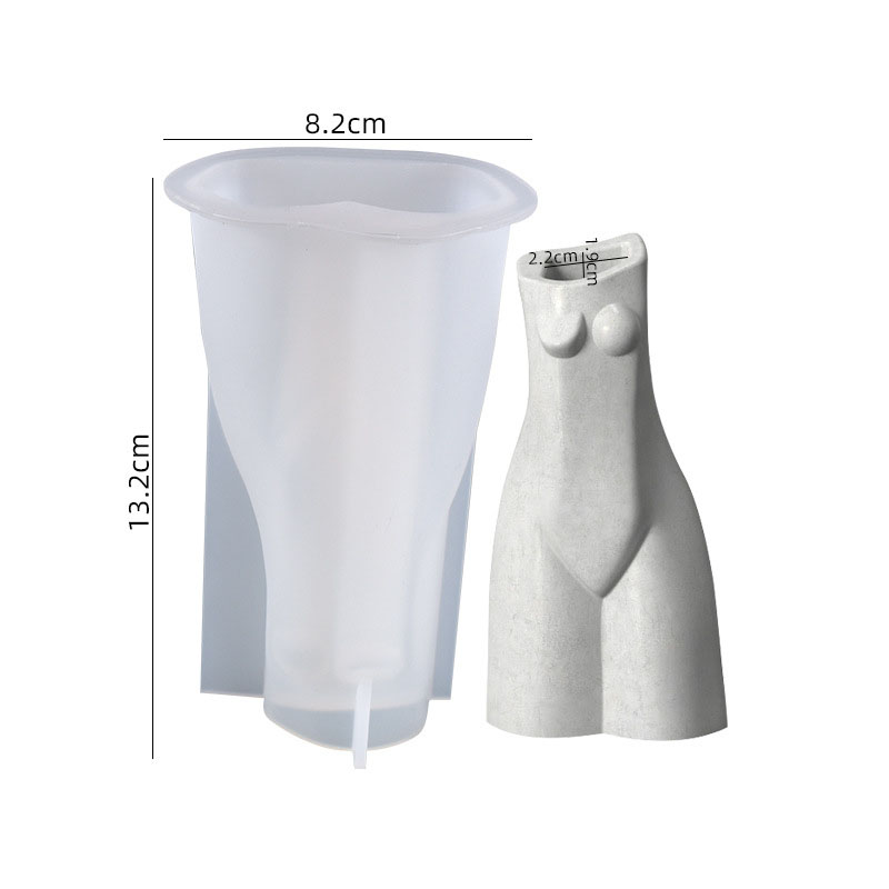 2:Human body vase silicone mold 02