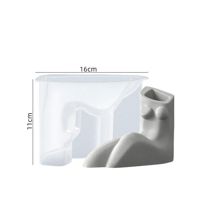 3:Human body vase silicone mold 03