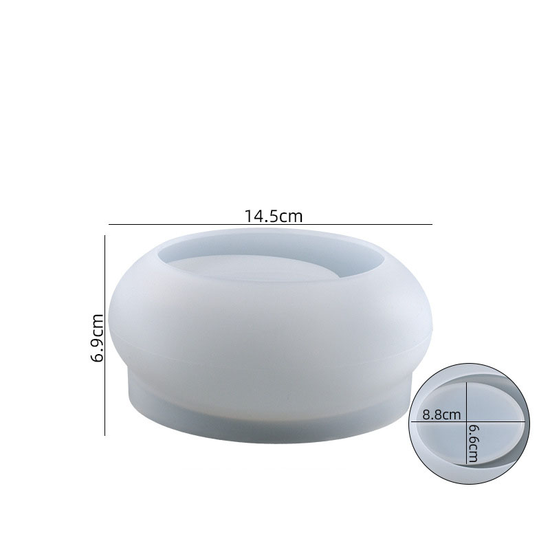 3:Potted candle holder silicone mold 03