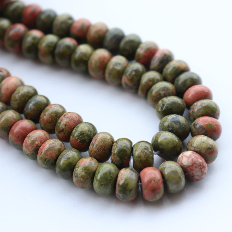 Unakite 4*6mm [about 95 pieces]
