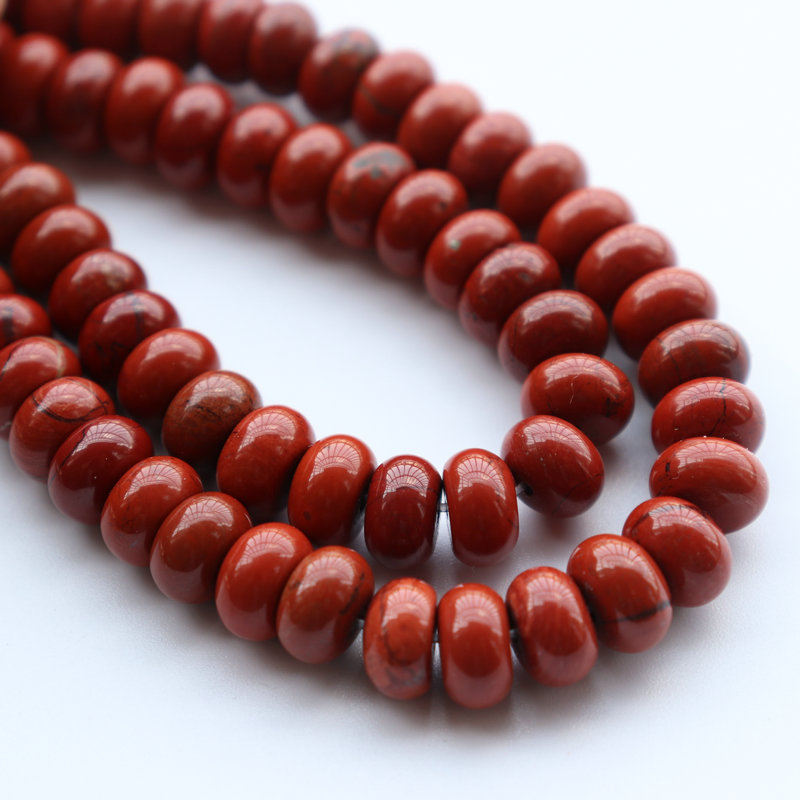 red jasper 5*8mm [about 75 pieces]