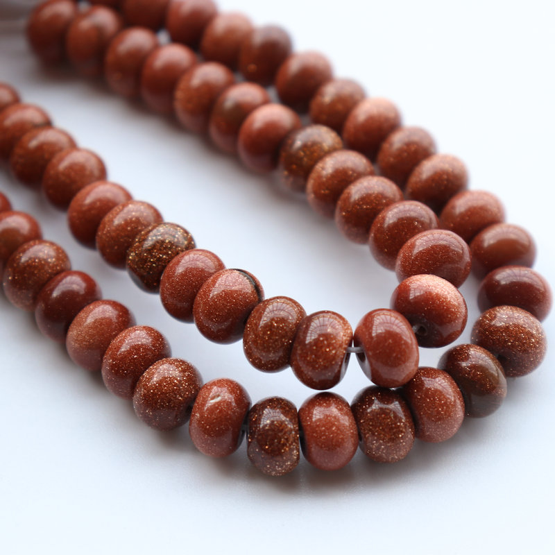 Goldstone 4*6mm [about 95 pieces]