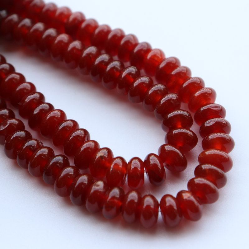 Red Agate 5*8mm [about 75 pieces]