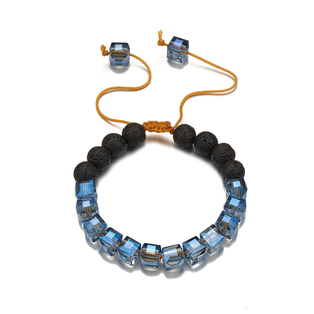 2:Blue square bracelet