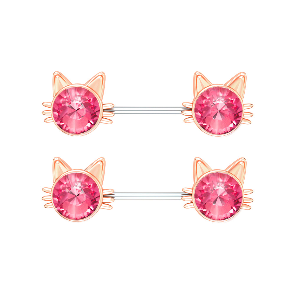 6:Cat Head Rose Gold Pink Diamond, 41.4mm, 1.6mm