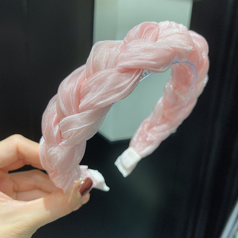 13:Pleated braid - Pink