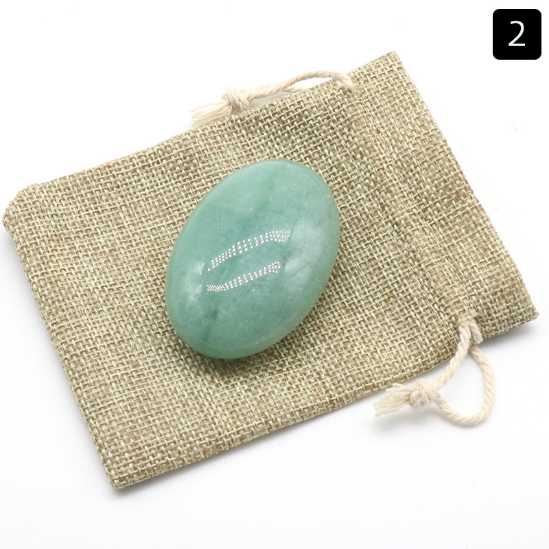 2:Green Aventurine Soap   Burlap Bag