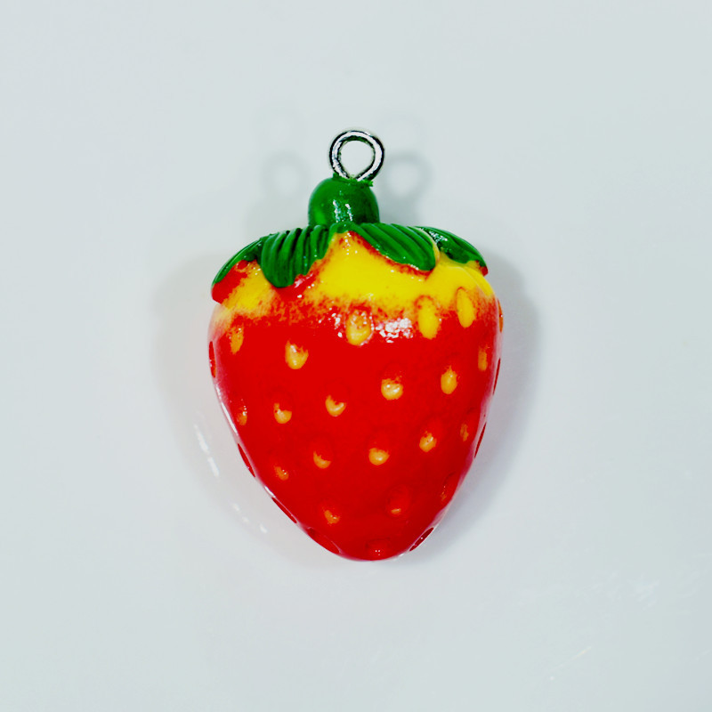 2:White K hanging strawberry
