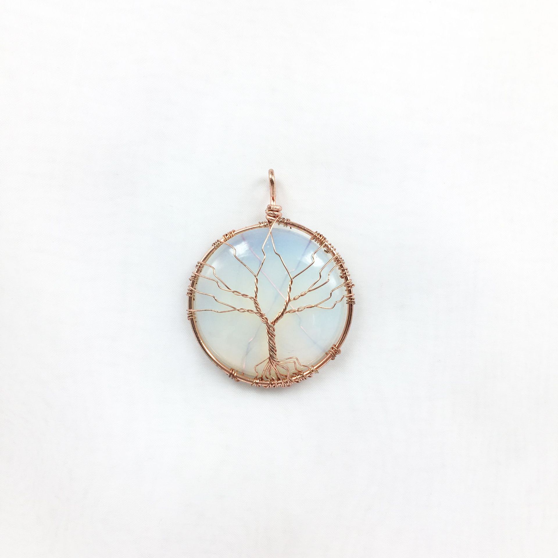 Opal Rose Gold Tree of Life