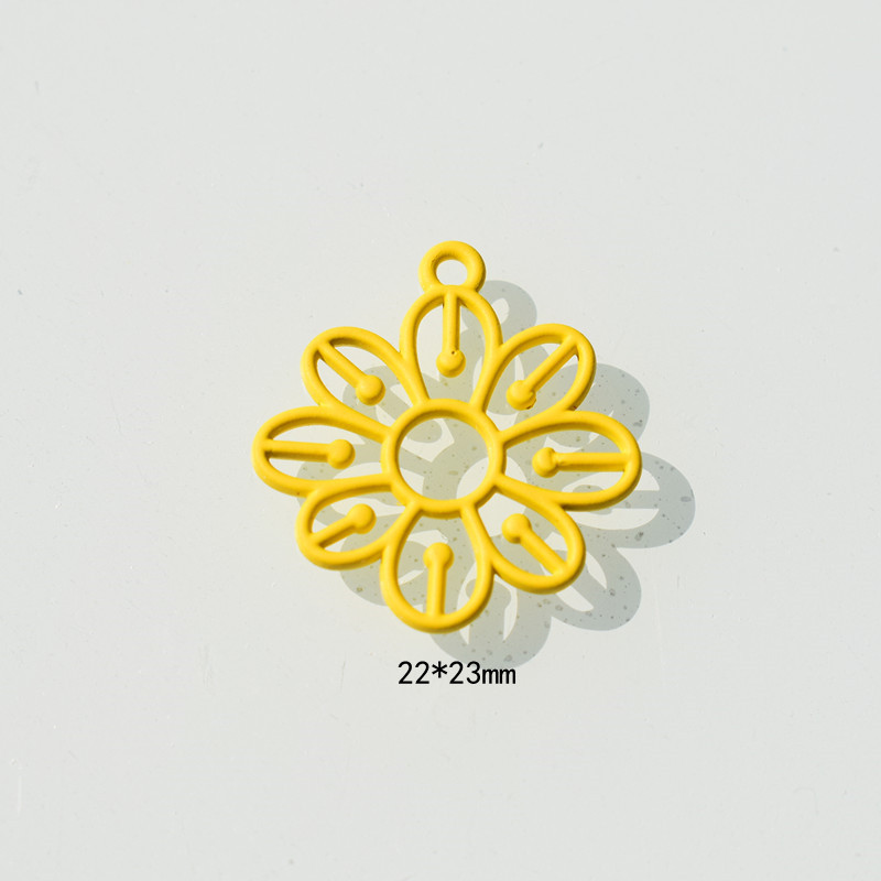 Small yellow multiple petals 22x23mm