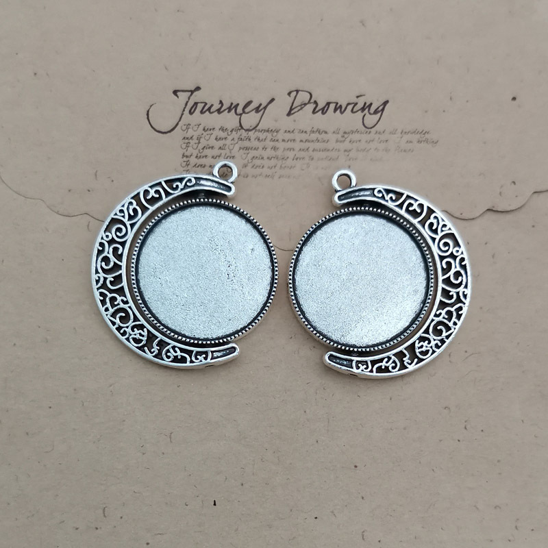 2 antique silver color