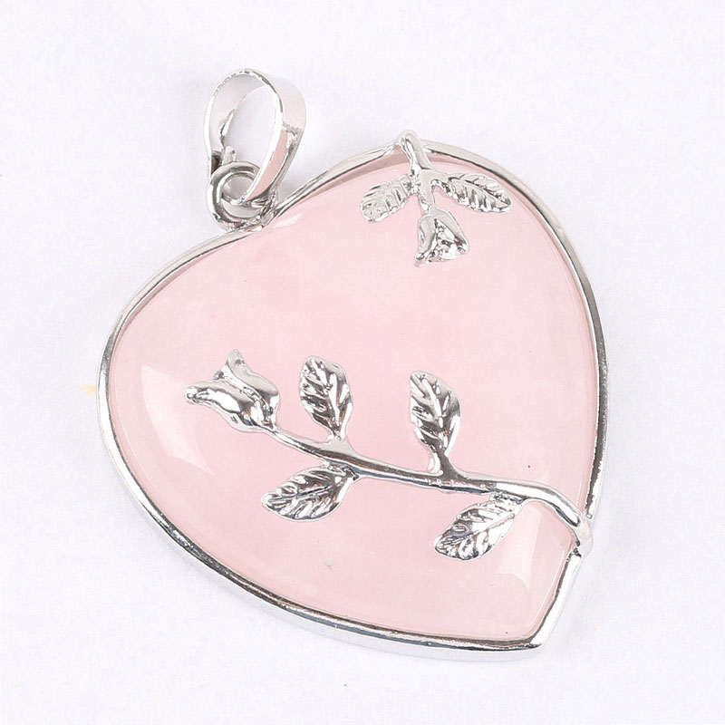 2:pink crystal pendant