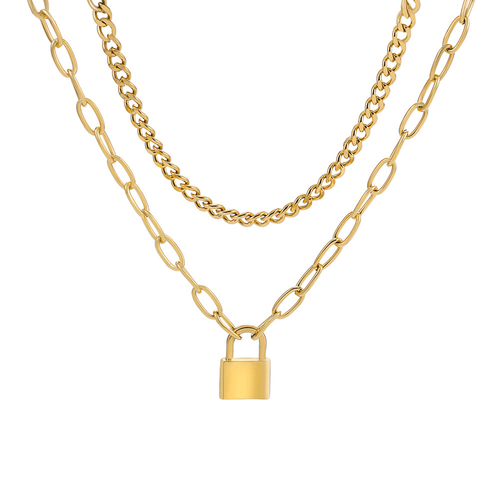 double lock necklace