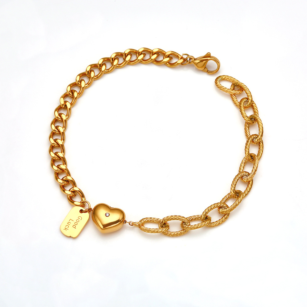 Gold-Peach Heart 19cm
