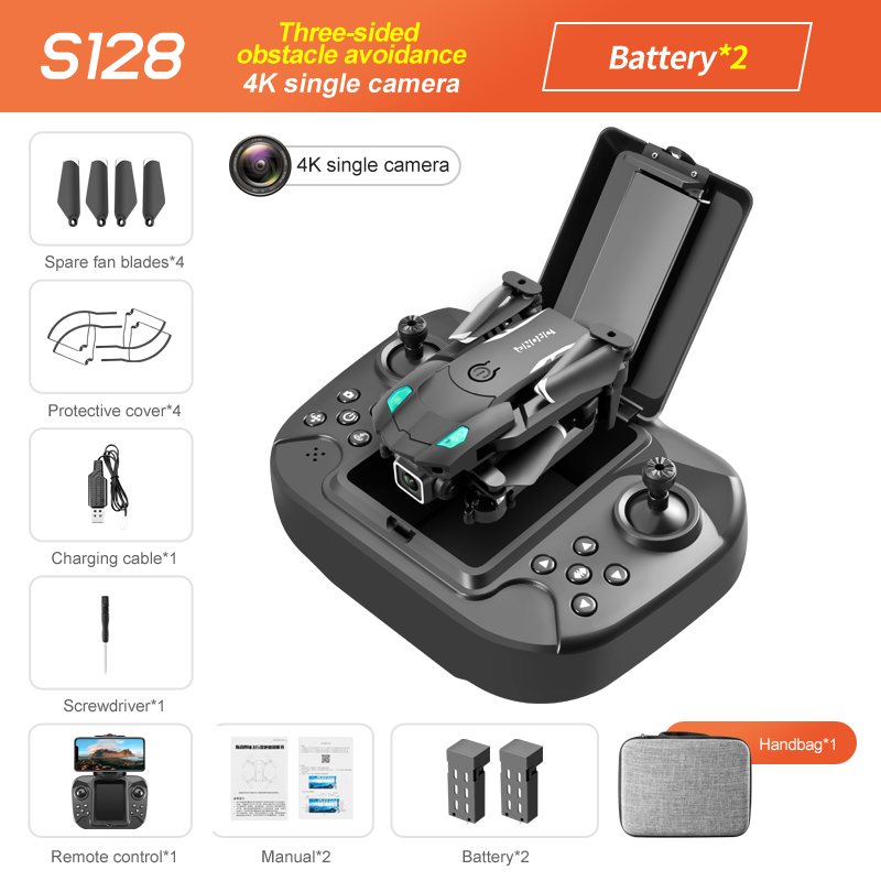 4K single camera (three-sided obstacle avoidance) dual battery version