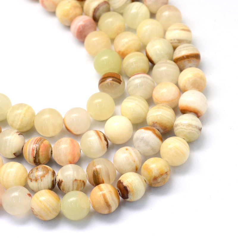 4:Light Golden Yellow--Jadeite (1 Piece/Pack) Beads