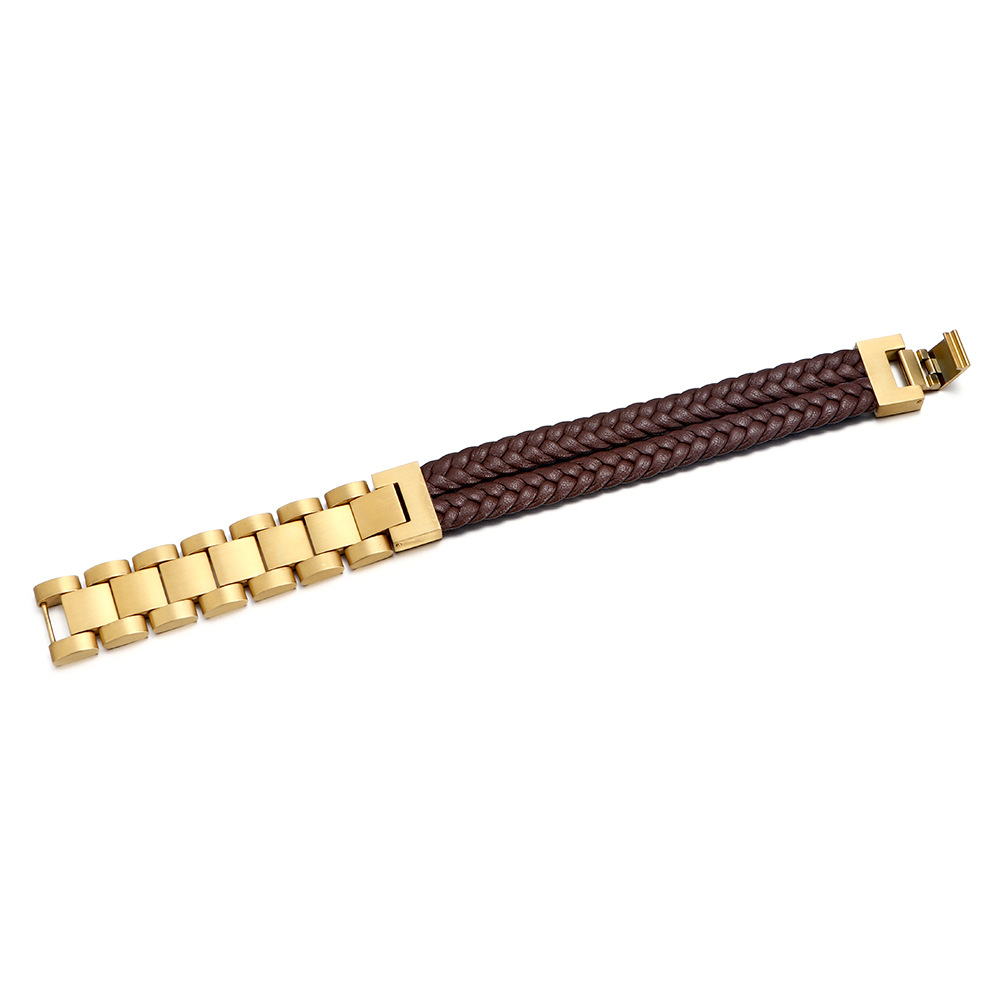 Brown Leather  gold Buckle
