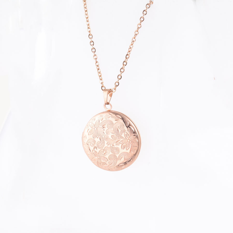 3:rose gold necklace
