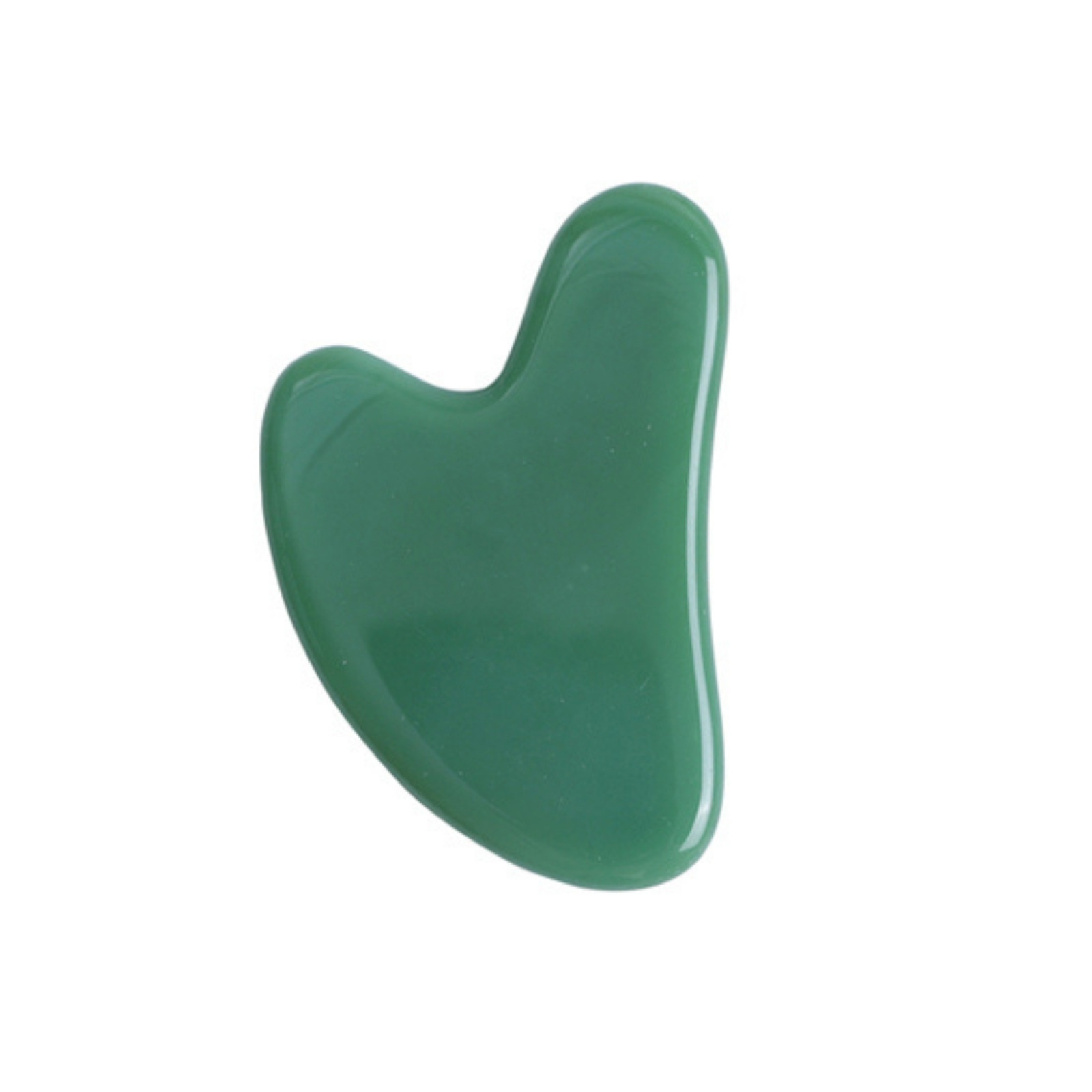 Green aventurine heart-shaped scraping board 85x55