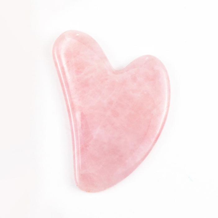 Pink crystal heart-shaped scraping board 85x55mm