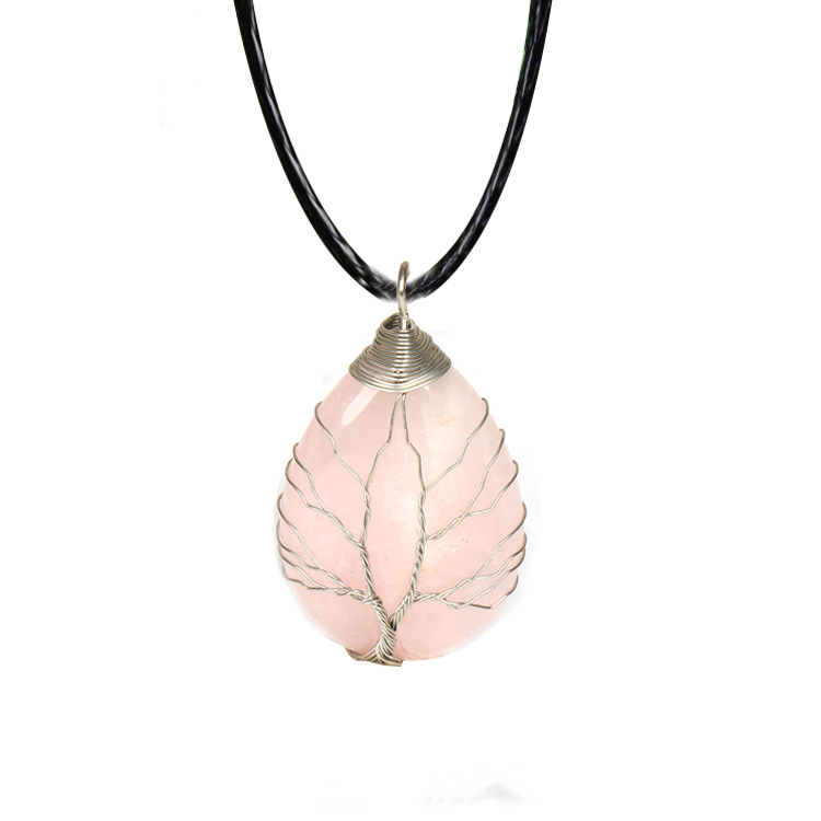 Necklace - Pink Crystal