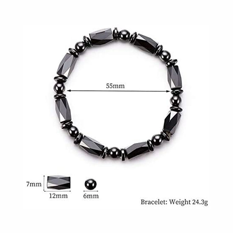 Black gallstone bracelet