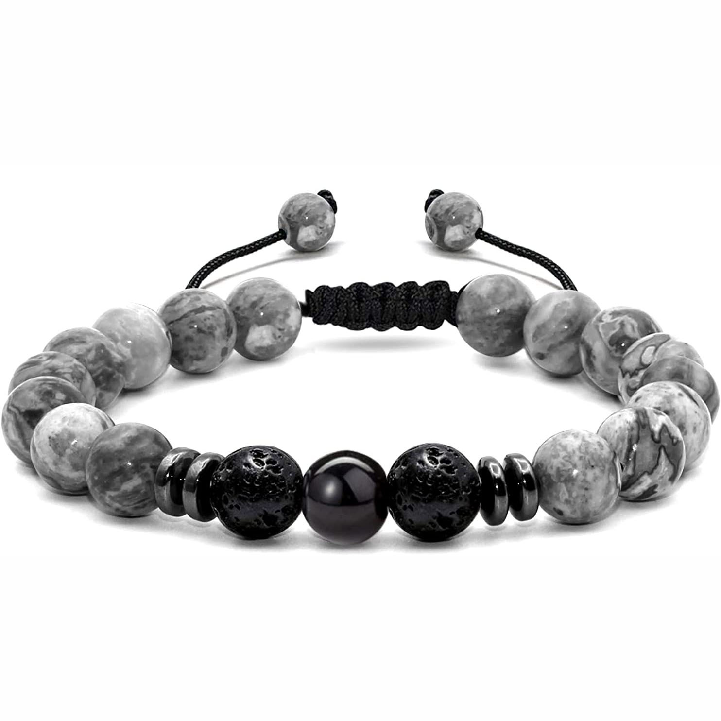 2:Gray stone bracelet