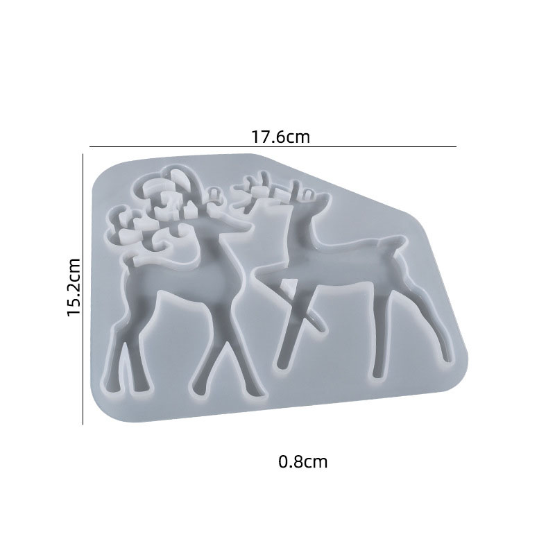 Christmas Deer Silicone Mould 01