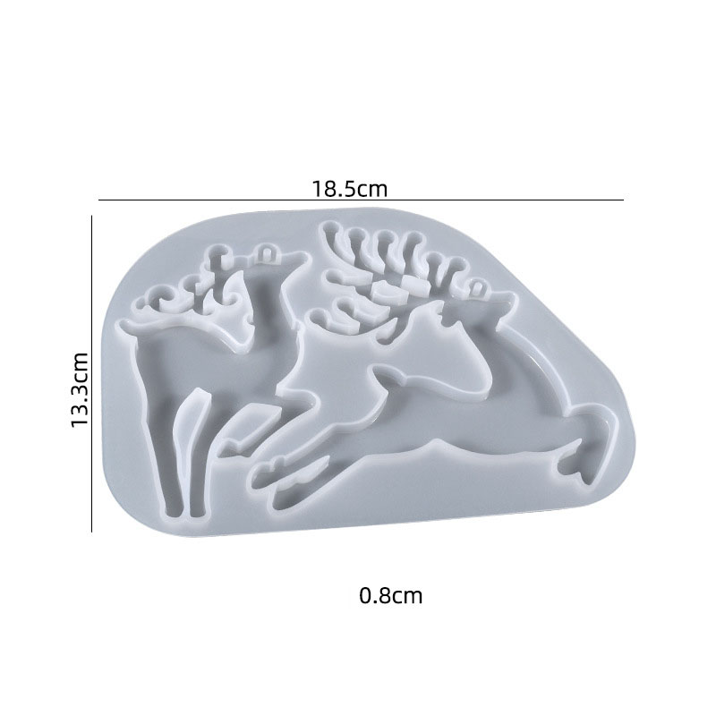 Christmas Deer Silicone Mould 02