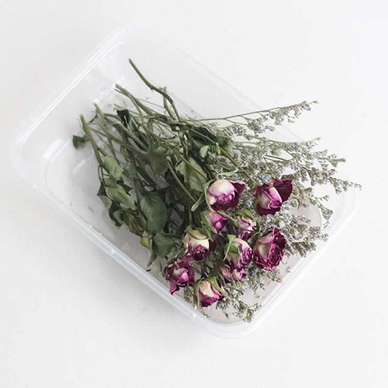 Purple Rose dry flower material package