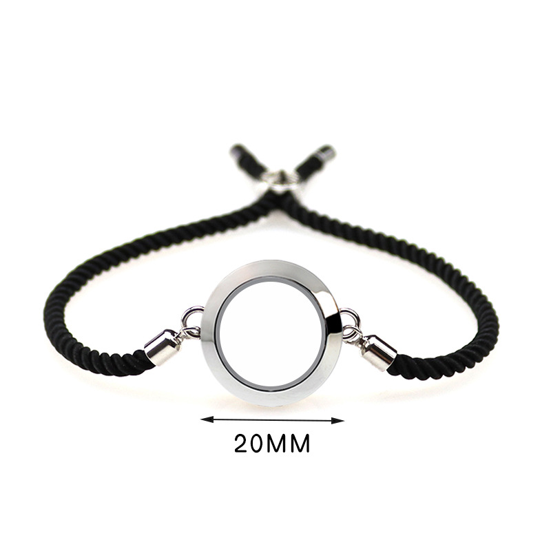 black rope bracelet