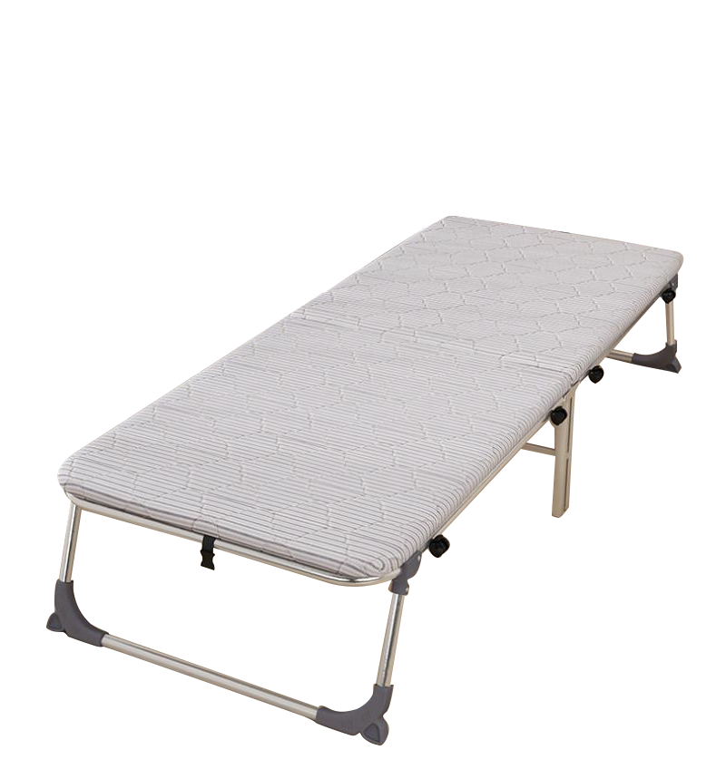 [Reinforced and wheeled hard board bed] Striped model 80CM wide
