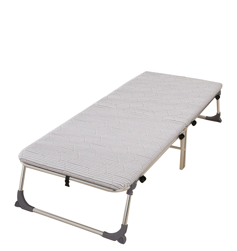[Reinforced and wheeled hard board bed] Striped model 90CM wide