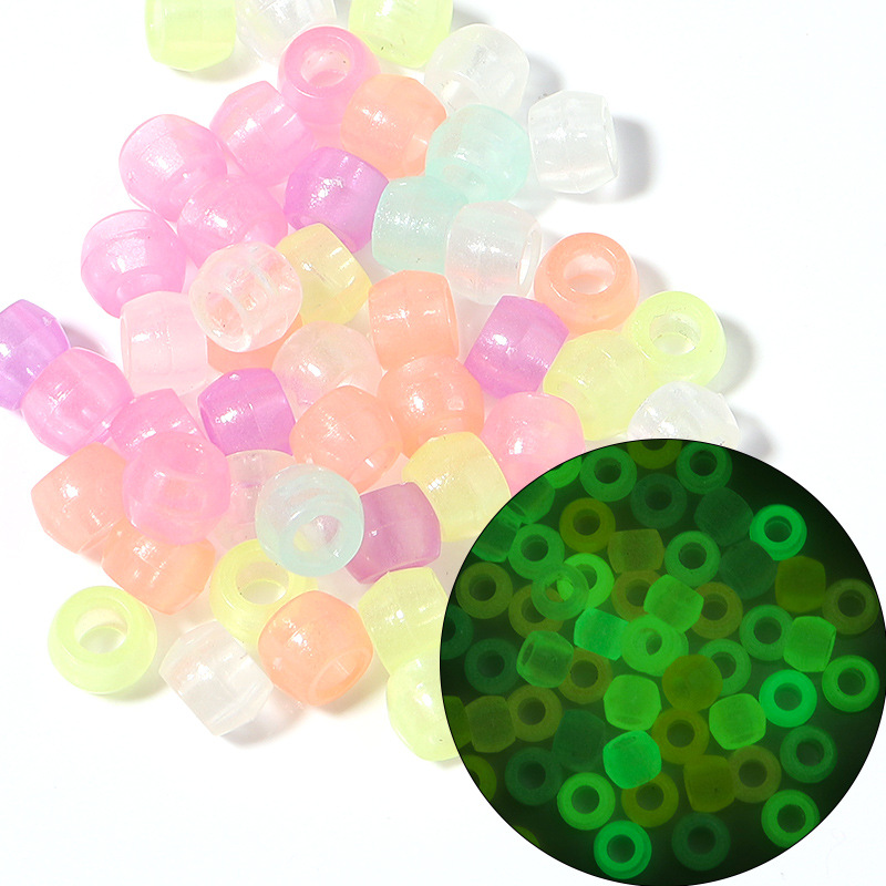 Mixed color large hole bead 8mm